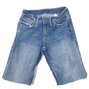 Silver Jeans Company Womens Suki Capri 24x22 Light Wash